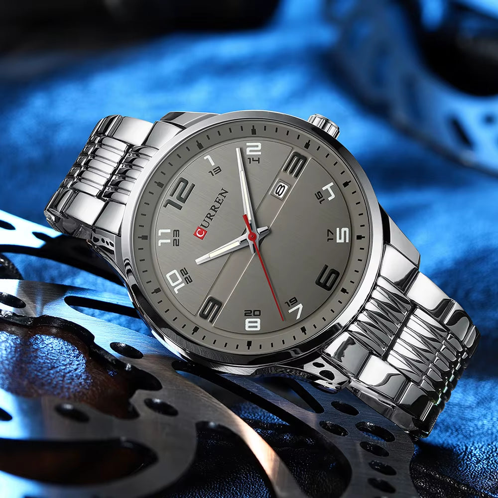 Top Luxury Brand  Men Fashion Casual Business Watches Men'S Quartz Clock Male Stainless Steel Strap Wrist Watch Relogio