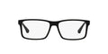 Emporio Armani Mens EA3038 Rectangular Sunglasses Rubber Black/Demo Lens 54 mm