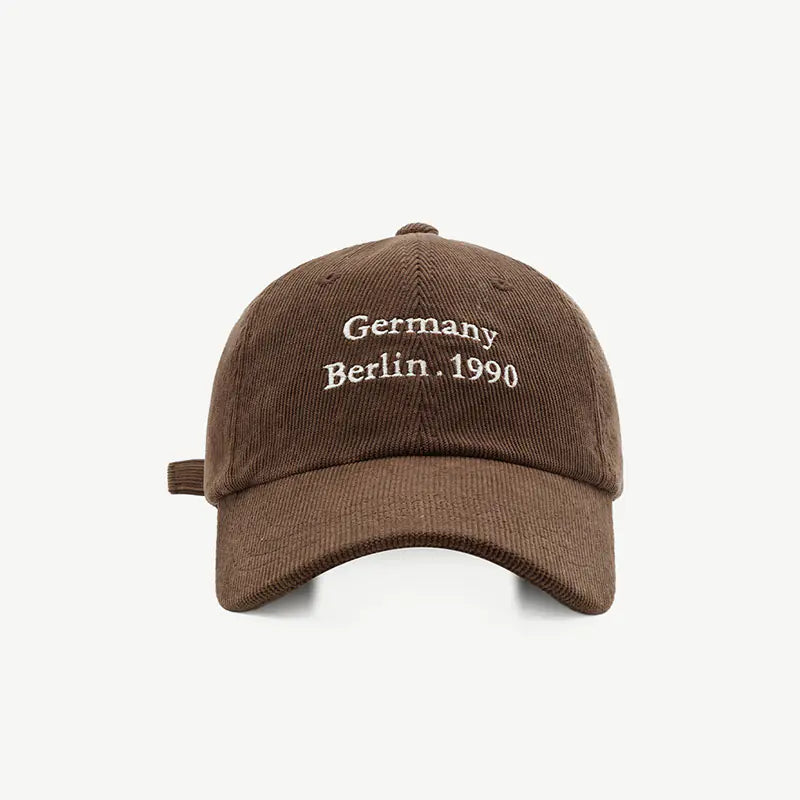 Corduroy Baseball Hat for Men and Women