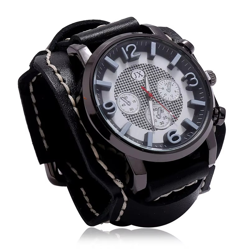 Luxury Watch for Men 2025 Leather Watchband Chronograph Punk Style Quartz Watch for Men Classic Men Watches Pagani Design Watch
