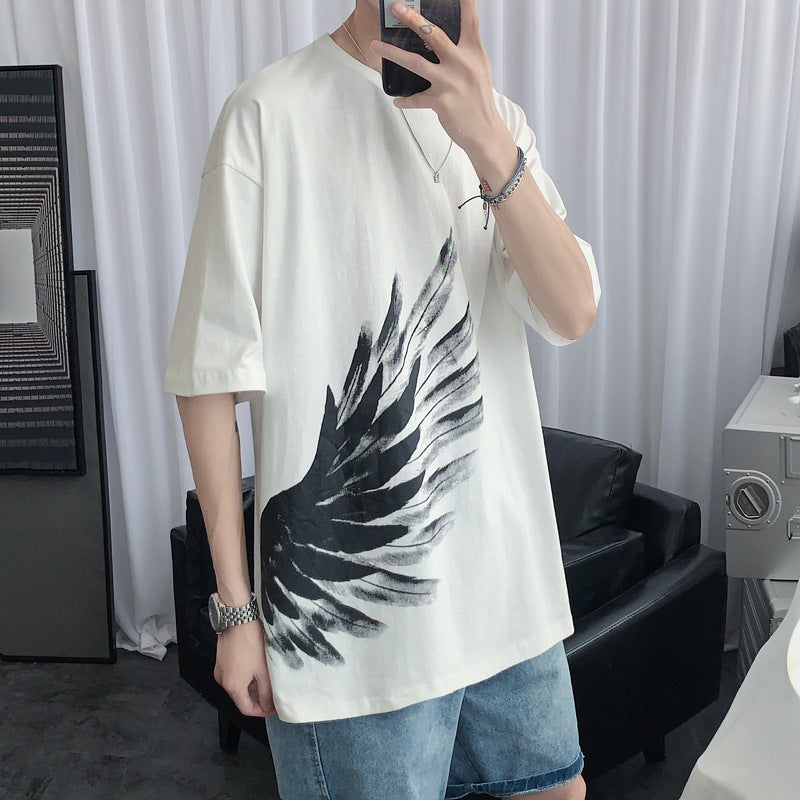 Angel Wing T-Shirt for Men and Women, Casual Short Sleeve