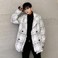 Double-Breasted Frayed Jacket for Men