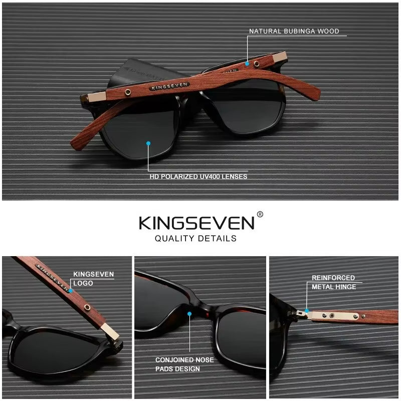 2024 Quality Men Polarized UV400 Fashion Sunglass Wood Sun Glasses Driving Retro Women'S Eyewear