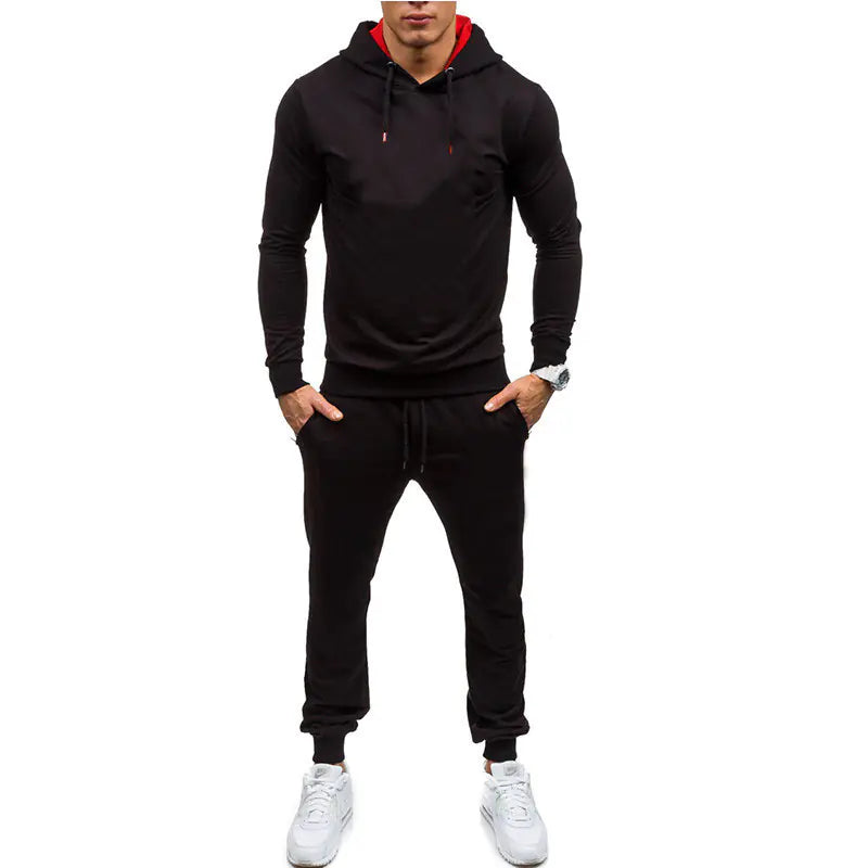 Slim Hip-hop Casual Hoodie Sportswear Suit