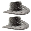 2 Pack Cowboy Hat Rain Cover Plastic Hat Cover Hat Protectors Mens Rain Hat Cowboy Waterproof Hat Covers for Storage Hat Covers for Dust & Rain (XXL)
