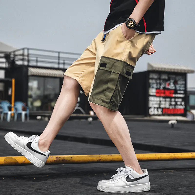 Korean Style Summer Casual Five-Point Sports Pants for Men