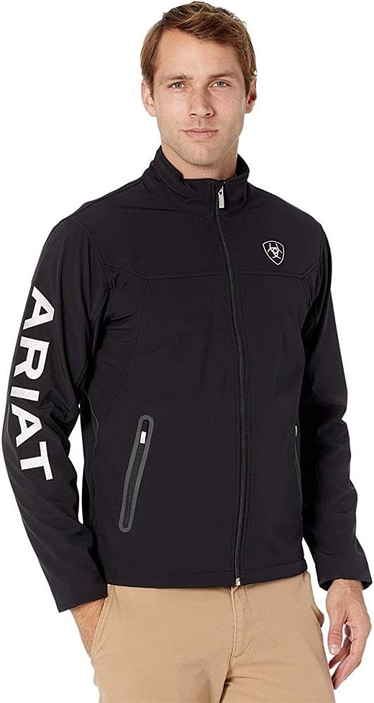 ARIAT Mens New Team Softshell Jacket Coat Black Small US