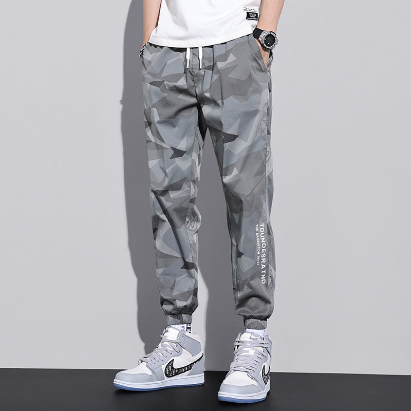 Trendy Camouflage Overalls for Men - Loose-fitting Casual Pants