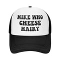 Generic Mike Who Cheese Hairy Trucker Hats for Women Black Men Vintage Dad Black Hats for Men