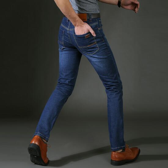Mid-Rise Stretch Jeans for Men