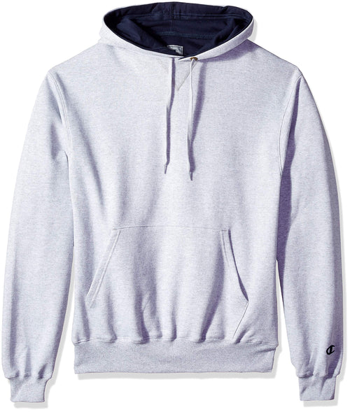 Champion Mens Cotton Max Pullover Hoodie Light Steel 3X Large
