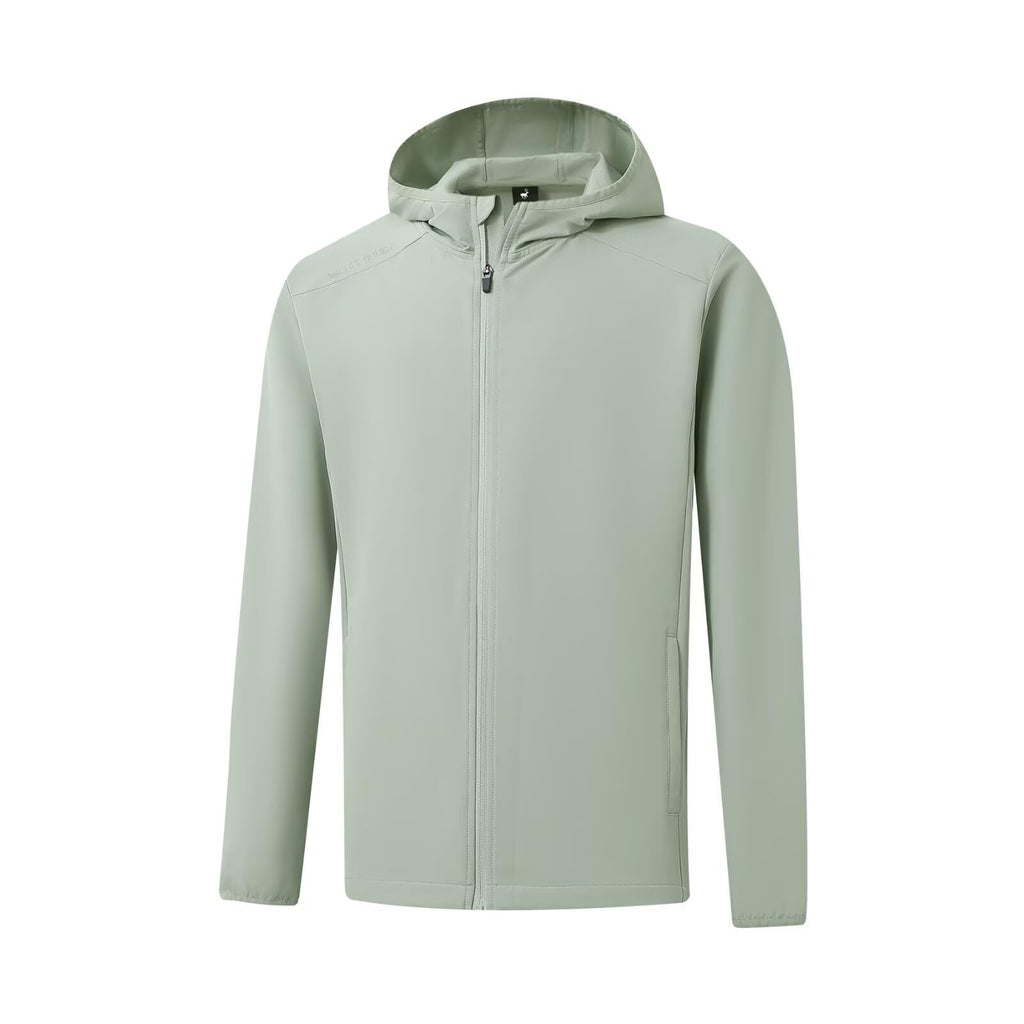 Rouen Zip Up Jacket for Men Performance Water Resistance Zipper Pockets Hiking Golf Outwear Hooded Windbreaker Men