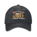 Gwokloeng Funny Hats for Men Gifts for Men Dad Him I Fix Stuff Hat Men Women Unisex Baseball Caps Graphic Cap Black
