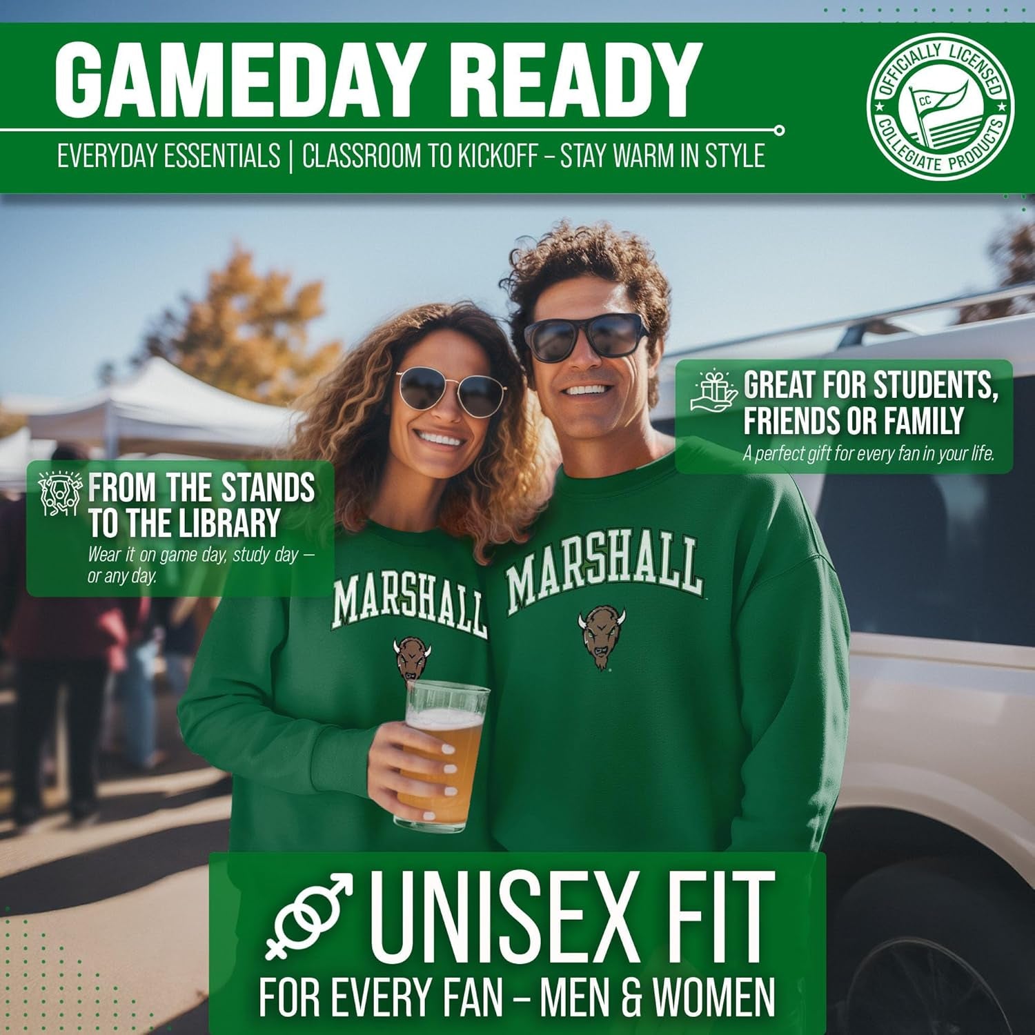 Adult Arch & Logo Soft Style Gameday Crewneck Sweatshirt