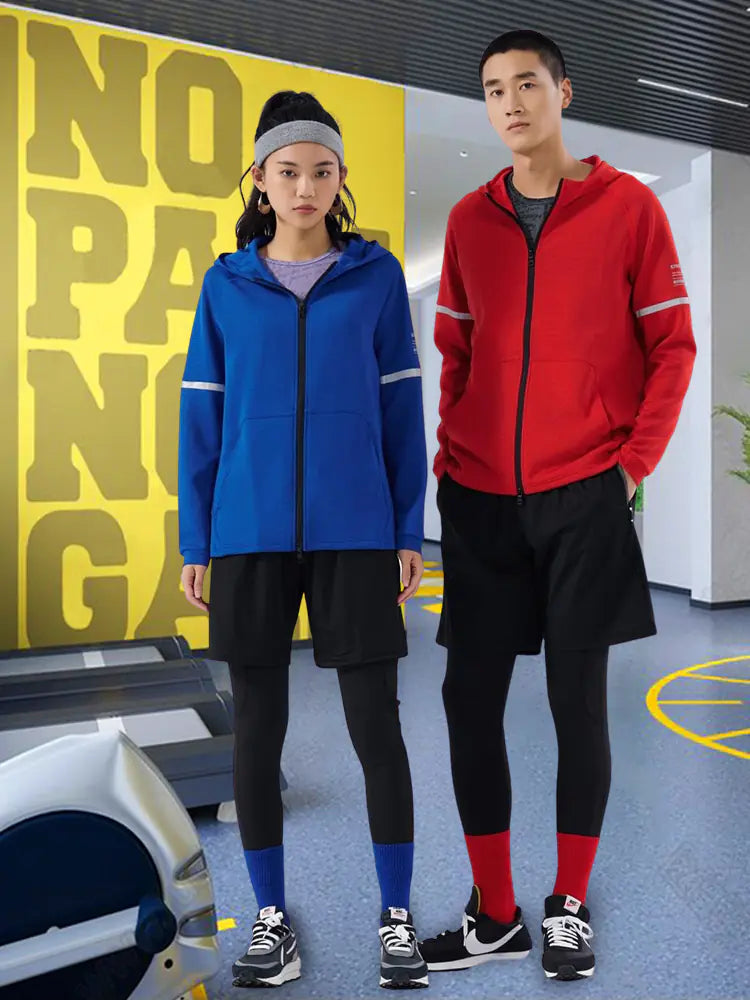 Hooded Team Sportswear Jacket for Autumn and Winter