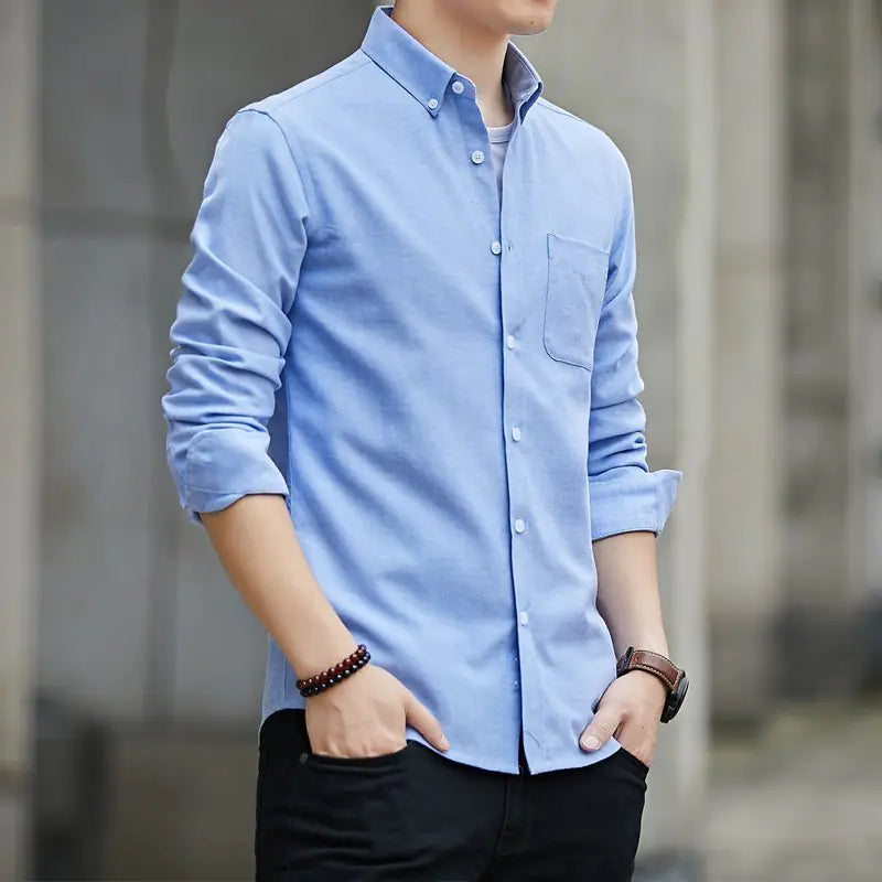 High-Quality Oxford Shirt for Men - Casual Fit
