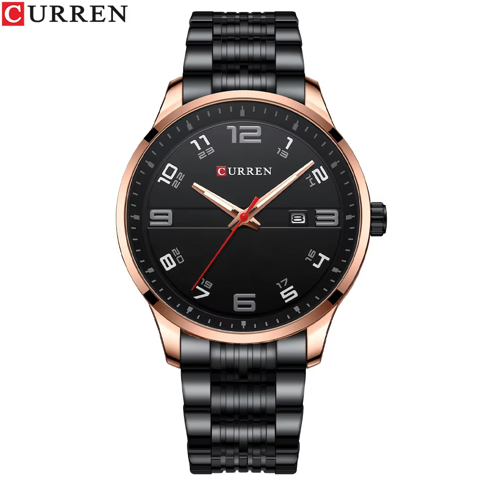 Top Luxury Brand  Men Fashion Casual Business Watches Men'S Quartz Clock Male Stainless Steel Strap Wrist Watch Relogio
