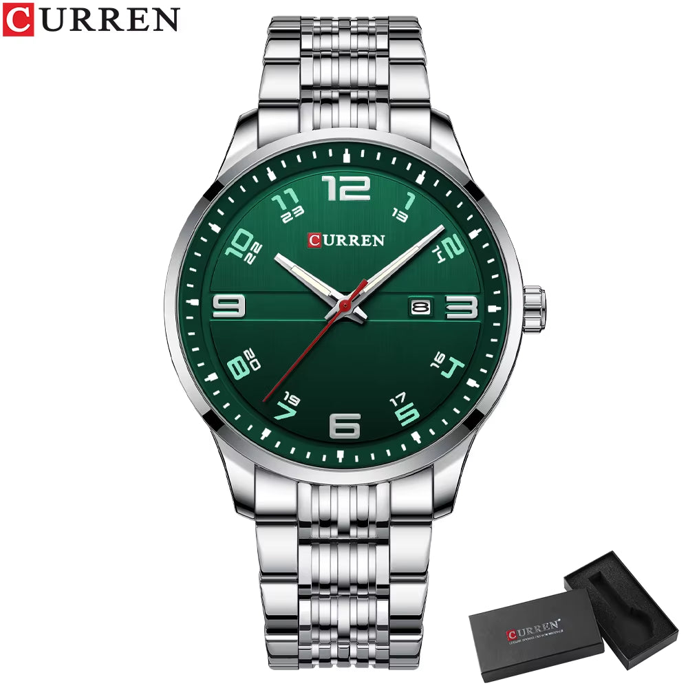 Top Luxury Brand  Men Fashion Casual Business Watches Men'S Quartz Clock Male Stainless Steel Strap Wrist Watch Relogio