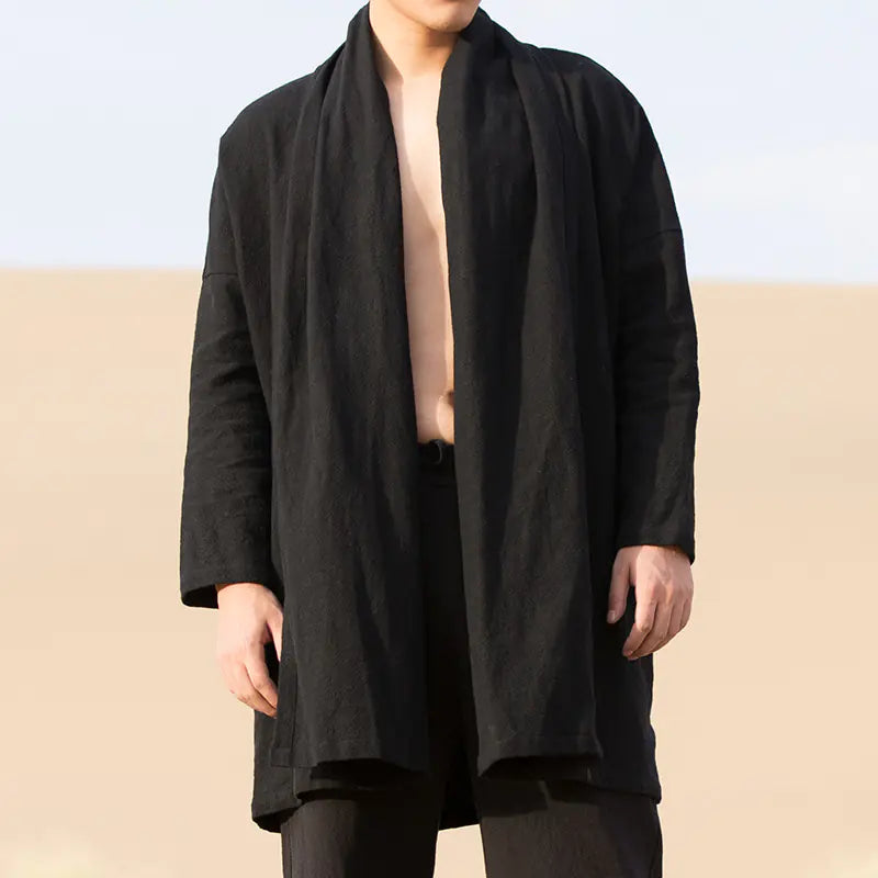 Chinese Style Casual Windbreaker Coat for Men