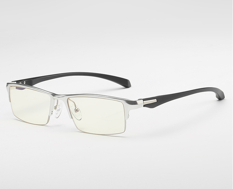 Half-Frame Blue Light Blocking Glasses for Men