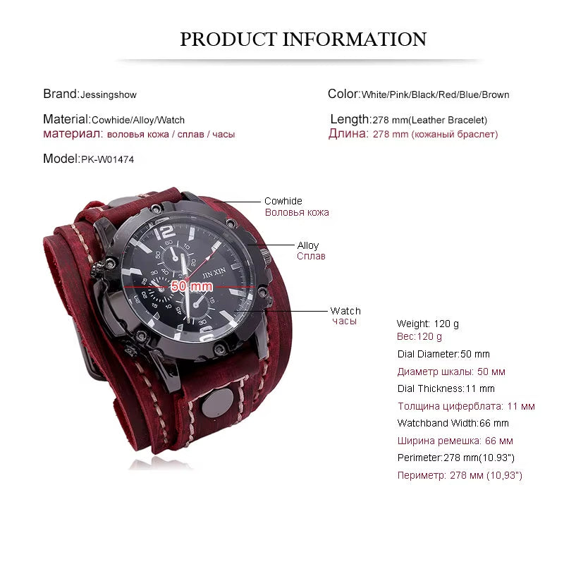Luxury Watch for Men 2025 Leather Watchband Chronograph Punk Style Quartz Watch for Men Classic Men Watches Pagani Design Watch