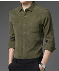 Thickened Long-sleeved Casual Shirt for Men