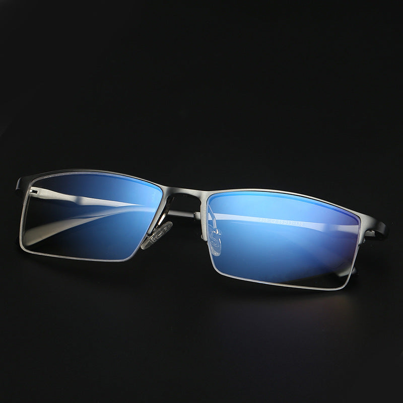 Half-Frame Blue Light Blocking Glasses for Men