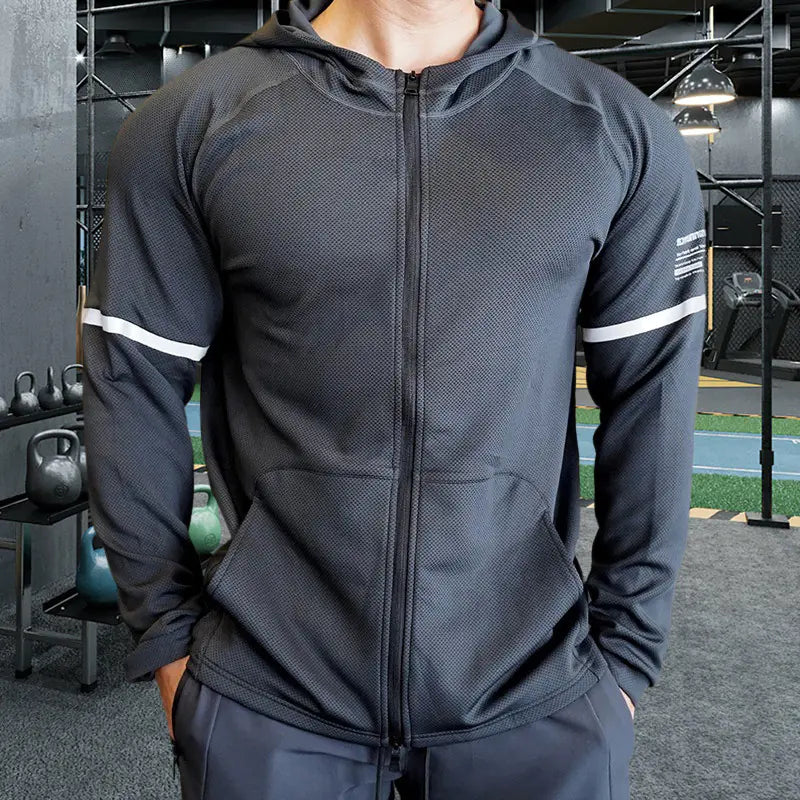 Hooded Team Sportswear Jacket for Autumn and Winter