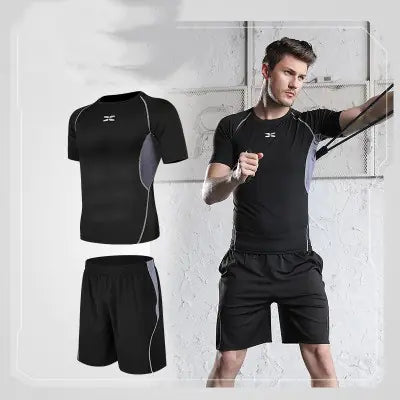 Men's Fitness Set - Quick-Dry Sportswear for Training