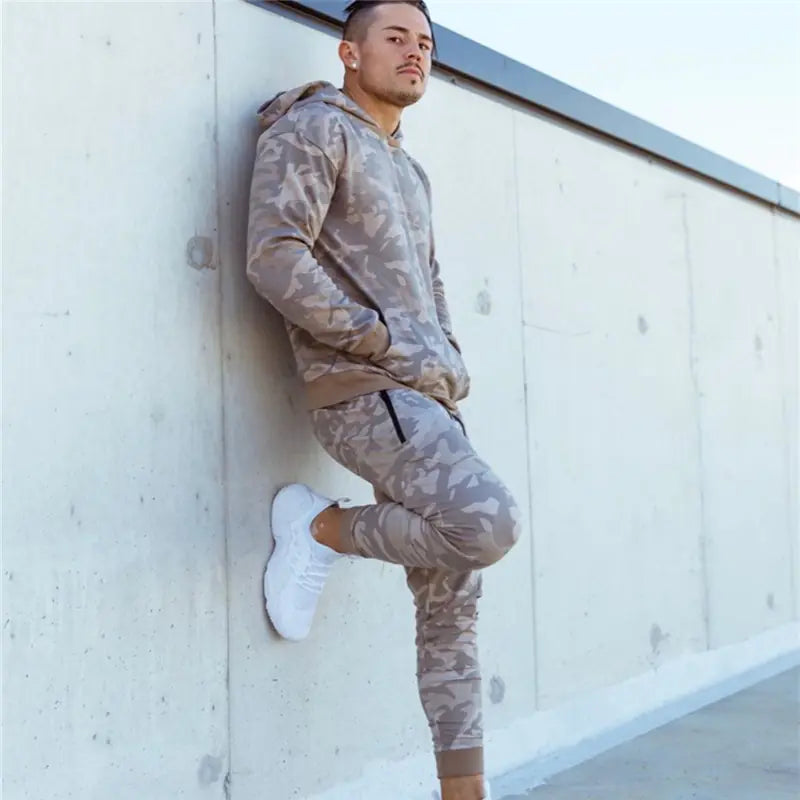 Men's Sportswear Set - Hoodies, Pants, and Training Gear