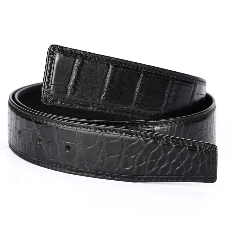 Genuine Crocodile Skin Belt for Men - Business Casual