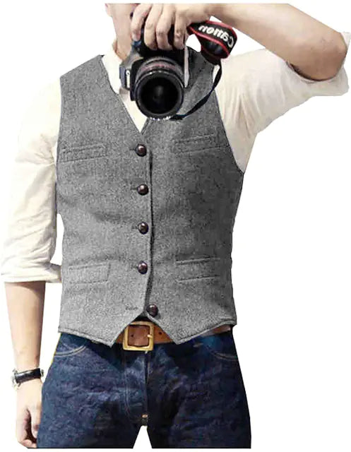 Slimming Casual Spandex Waistcoat for Men