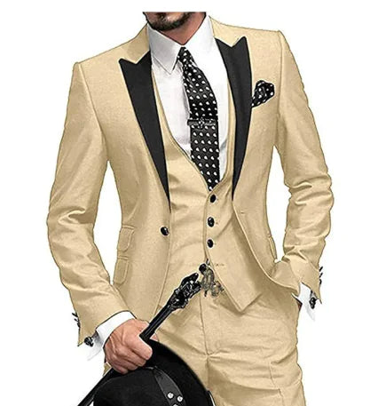 Men's Three-Piece Wedding Suit