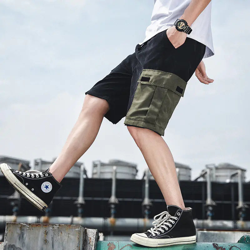 Korean Style Summer Casual Five-Point Sports Pants for Men