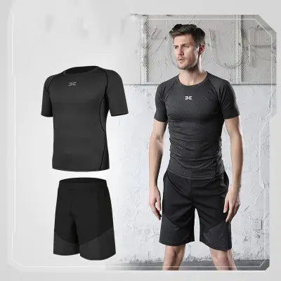 Men's Fitness Set - Quick-Dry Sportswear for Training