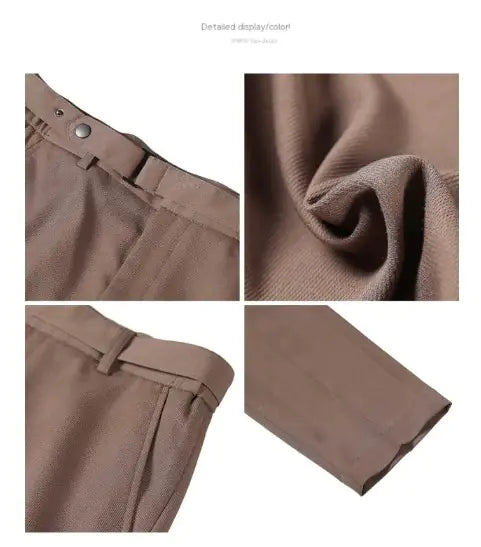 Men's Slim-Fit Textured Suit Pants