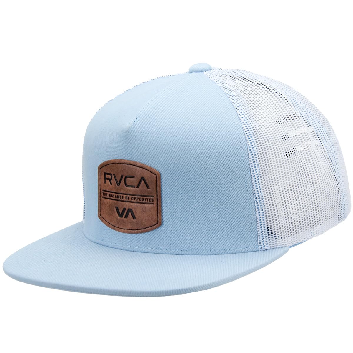 RVCA Mens Denim Trucker HAT Washed Blue ONE Size