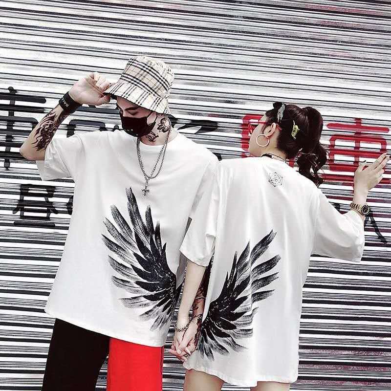 Angel Wing T-Shirt for Men and Women, Casual Short Sleeve