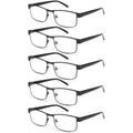 BLS BLUES Reading Glasses Men Stylish Metal Eyeglasses Blue Light Readers for Men Computer Eye Glasses Cheaters