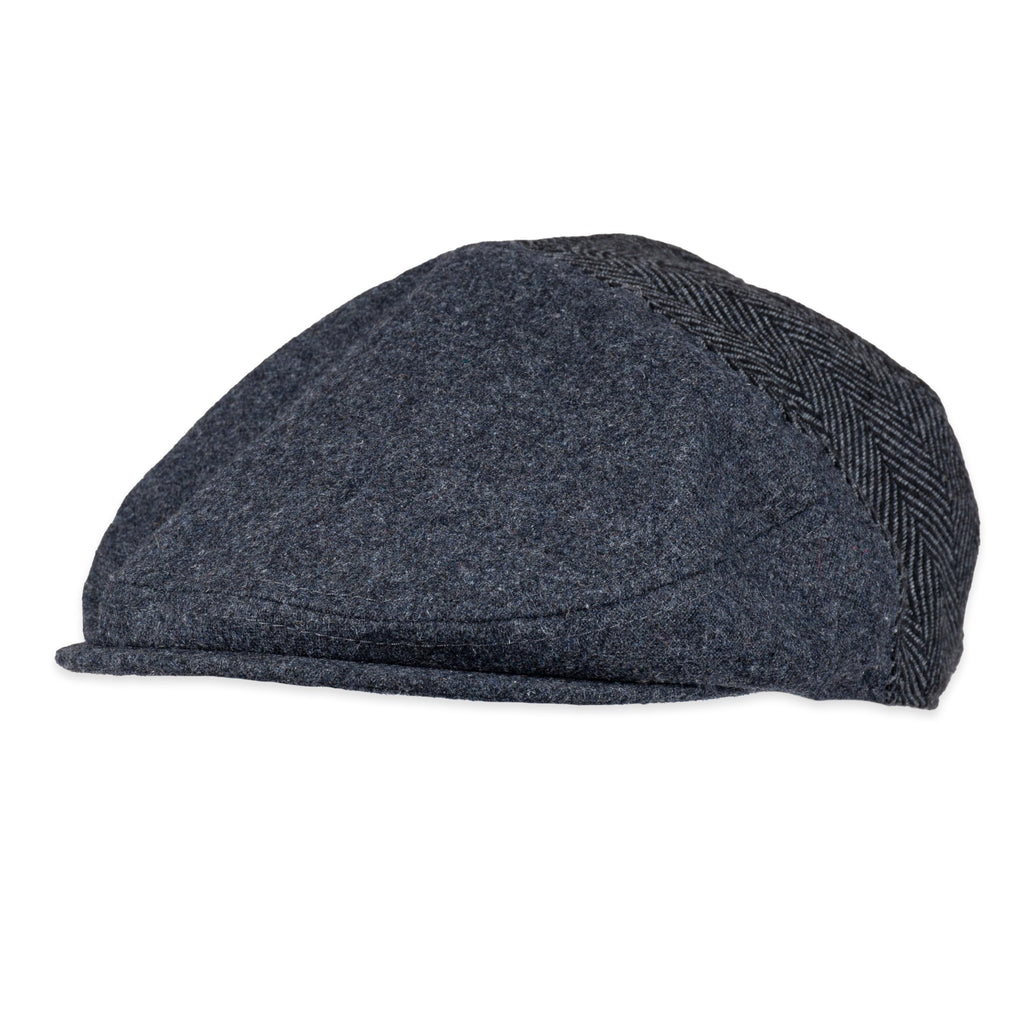 Dockers Mens Ivy Newsboy Hat Charcoal Mixed Small-Medium