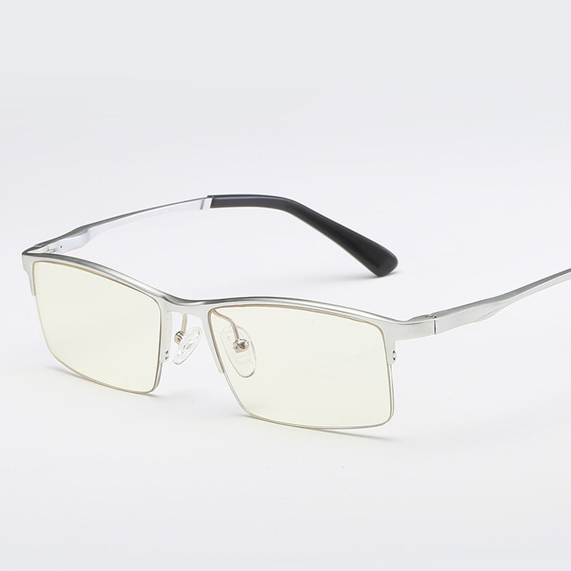 Half-Frame Blue Light Blocking Glasses for Men