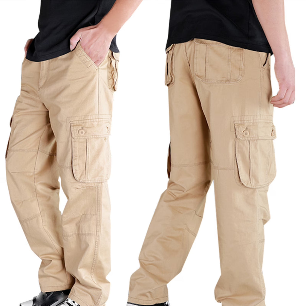 Mens Cargo Pants Big and Tall Multi Pockets Pants Work Work Trousers Classic Workwear Cargo Pants