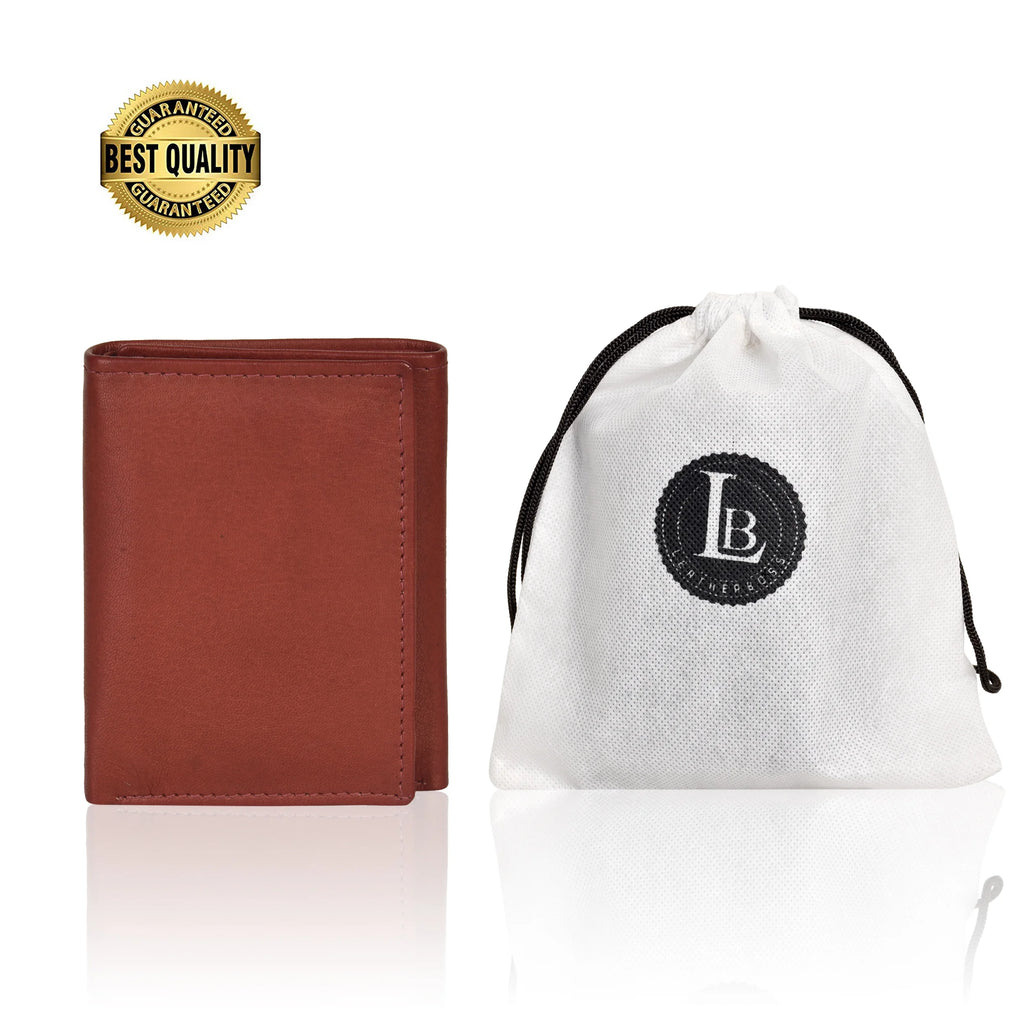 Men'S RFID Blocking Slim Trifold Wallet, Black