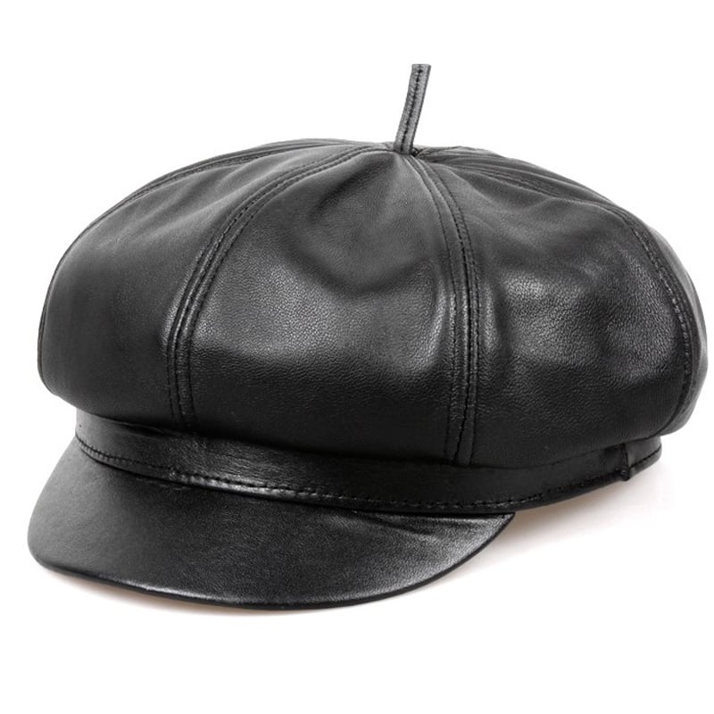 Men's Winter Sheepskin Hat for Outdoor Use