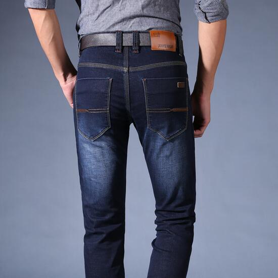 Mid-Rise Stretch Jeans for Men