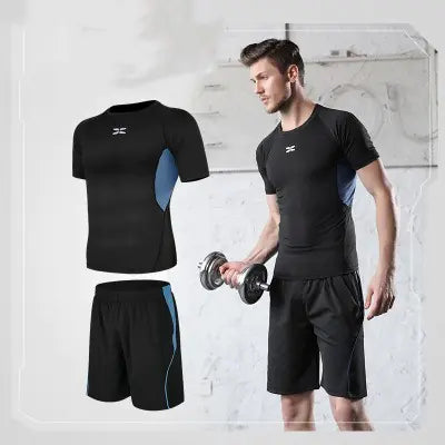 Men's Fitness Set - Quick-Dry Sportswear for Training