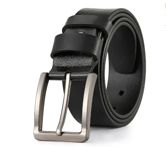 Vintage Leather Belt for Men - Plus Size Casual Style