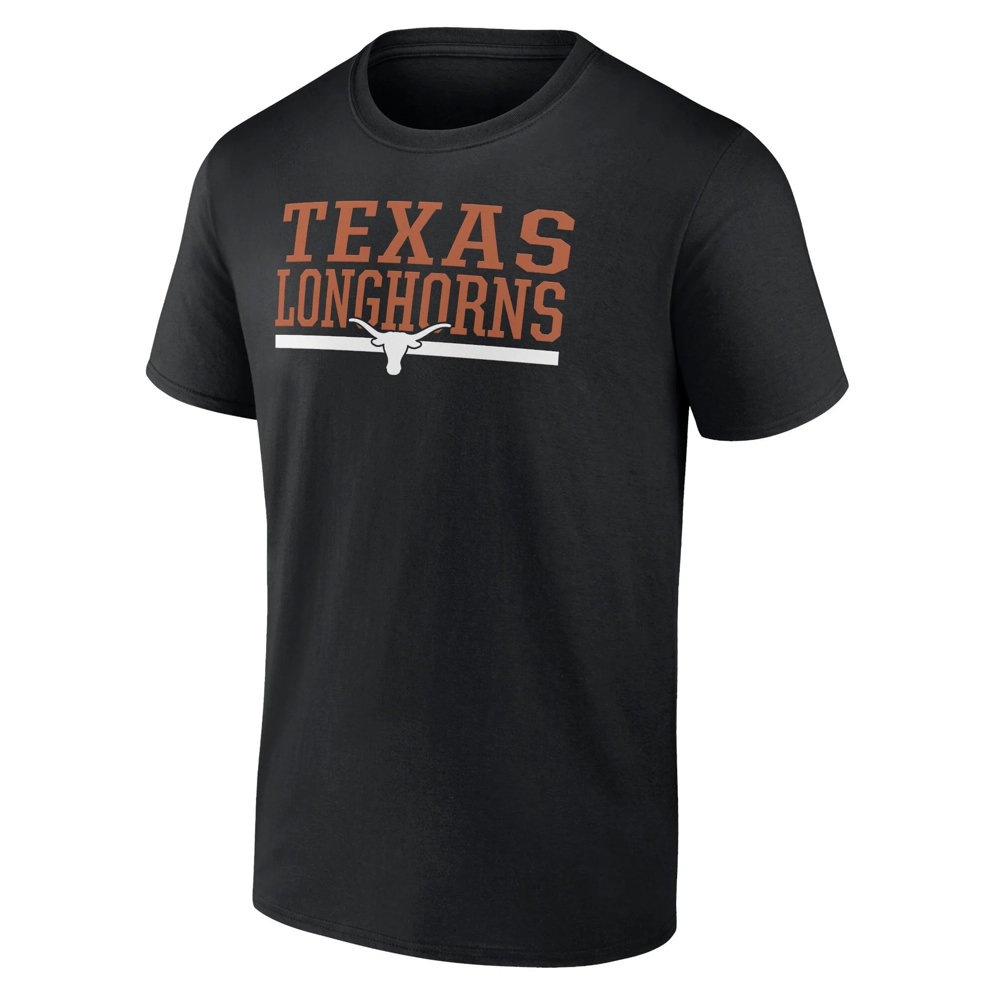 Men'S Black Texas Longhorns Collegiate Stack T-Shirt