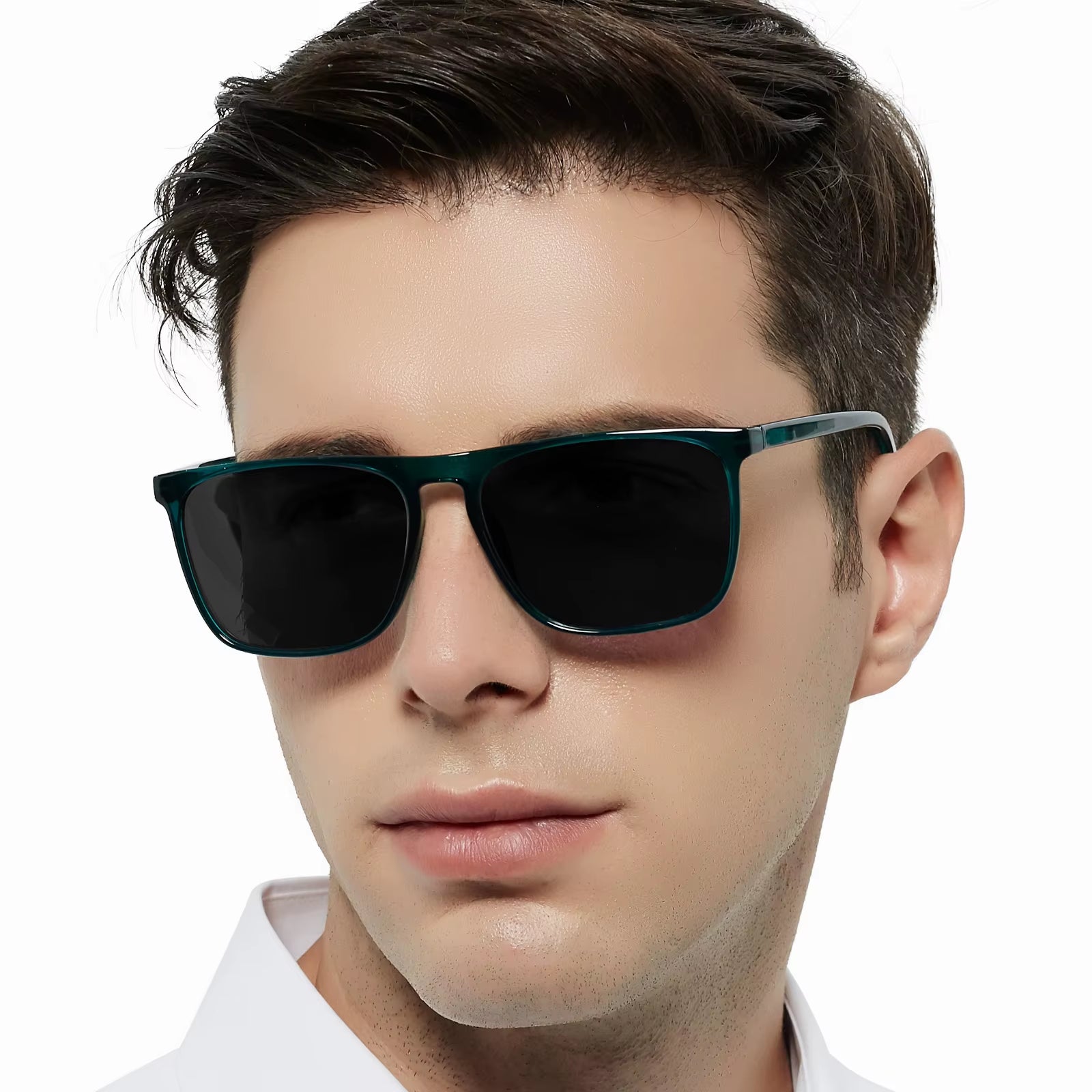 Mens Sunglasses Polarized Brand Designer Luxury Anti-Glare Car Glasses Fashion Square Male Sun Glasses Black Shades Goggle UV400