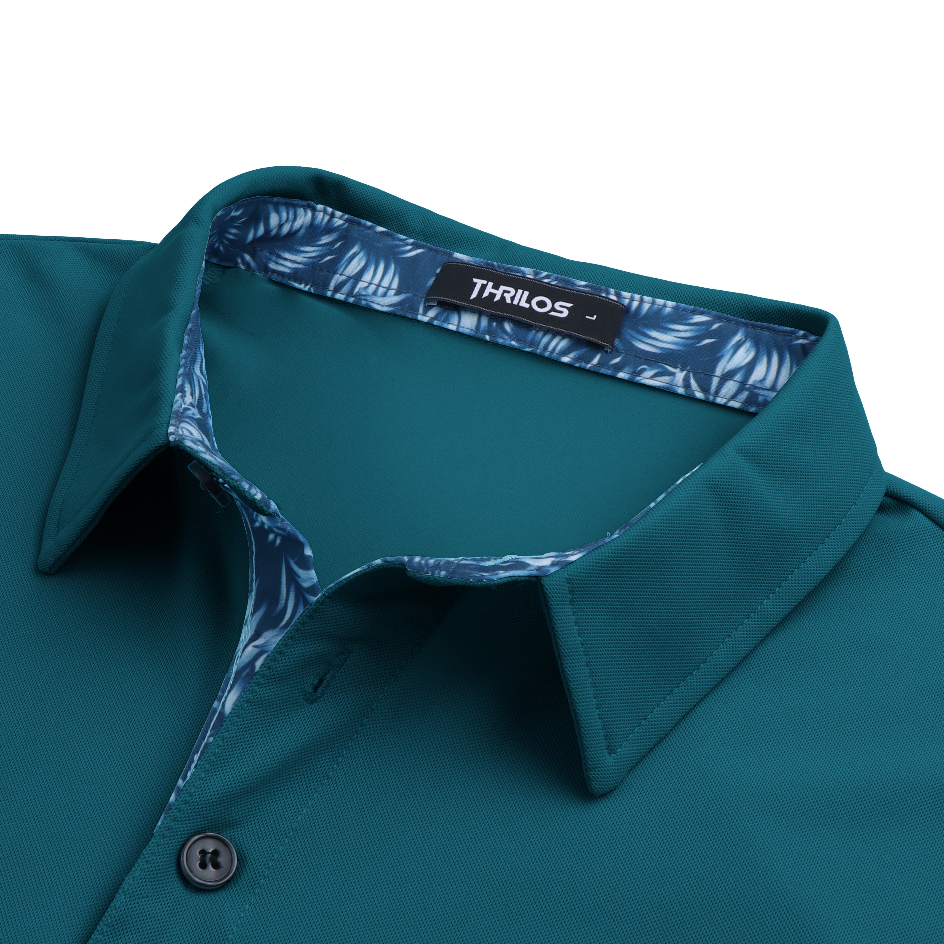 Polo Shirts for Men Short Sleeve Dry Fit Shirts Printed Collar Casual Golf Polo Shirts